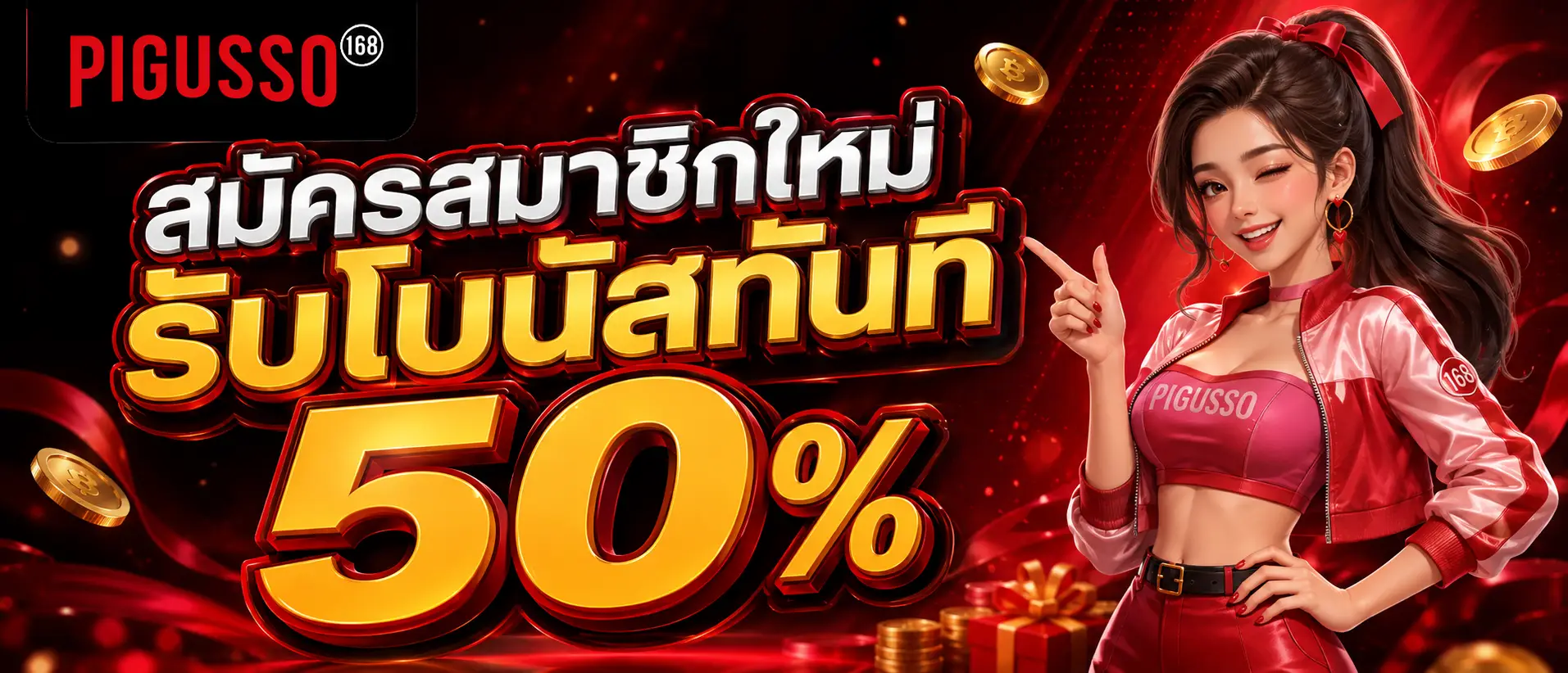 สมัครสมาชิกใหม่รับโบนัสทันที 50 % (2)